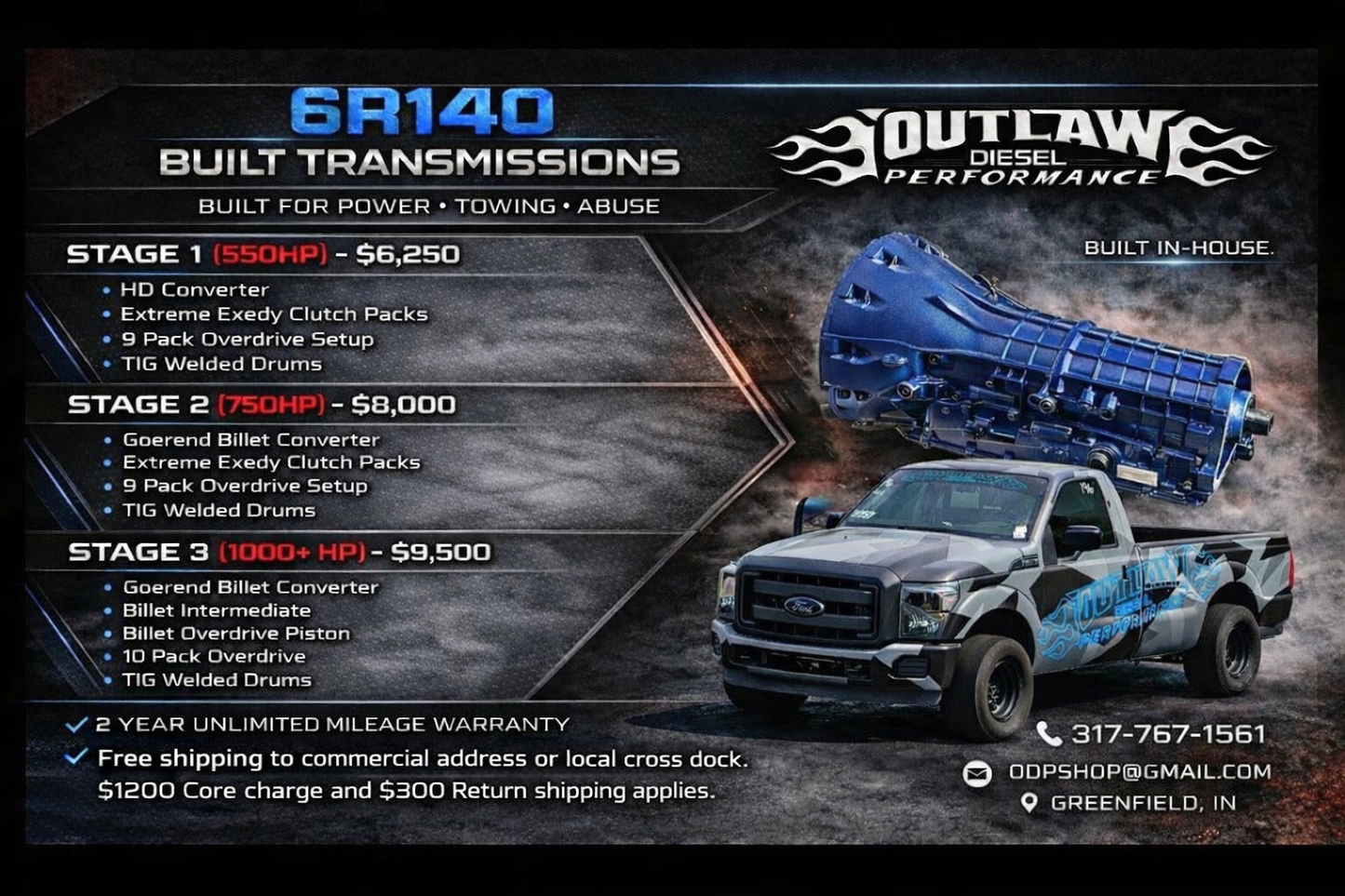 Stage 3 6R140. 1000 HP